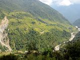 13 Trail Towards Chomrong Across The Valley From Chiule With Khumnu Khola Below On The Way From Ghorepani To Chomrong 